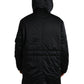 Dolce & Gabbana Elegant Black Hooded Parka Jacket