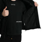 Dolce & Gabbana Elegant Black Bomber Jacket with Hood