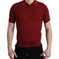 Dolce & Gabbana Elegant Silk Maroon Polo T-Shirt