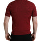 Dolce & Gabbana Elegant Silk Maroon Polo T-Shirt