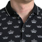 Dolce & Gabbana Elegant Crown Motif Cotton Polo Tee