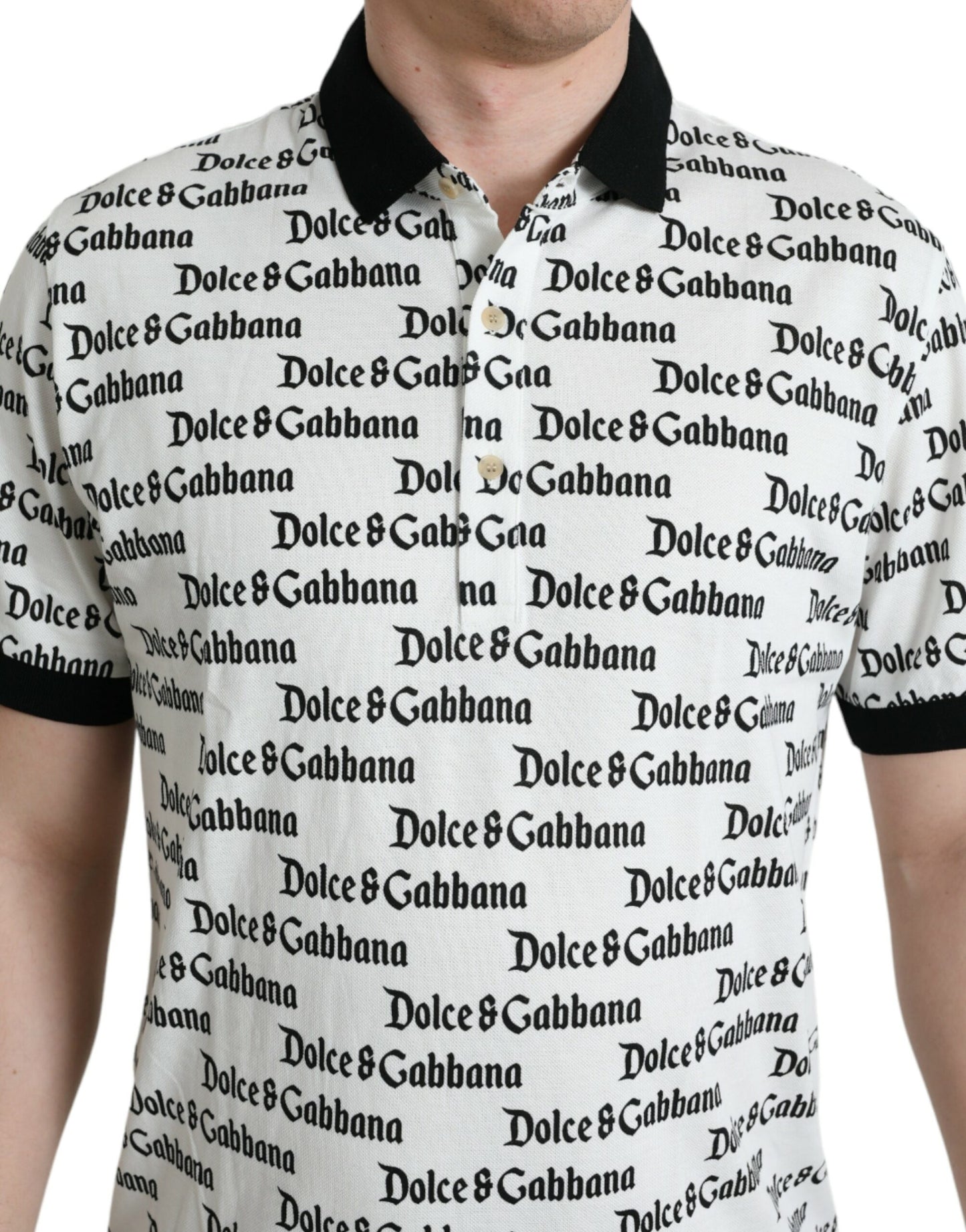 Dolce & Gabbana Stunning Authentic Logo Polo T-Shirt