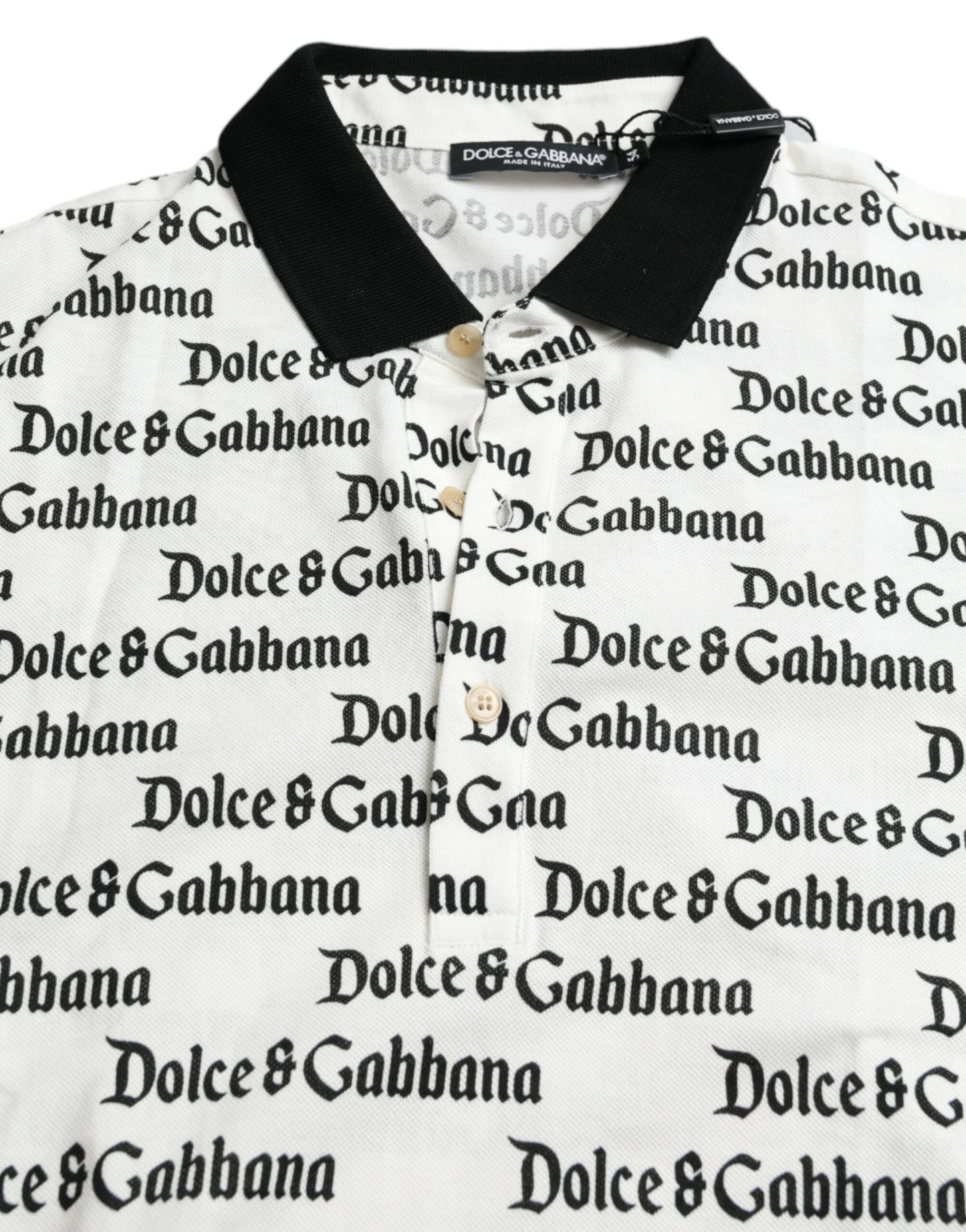 Dolce & Gabbana Stunning Authentic Logo Polo T-Shirt