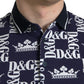 Dolce & Gabbana Elegant Blue Cotton Polo Tee