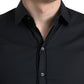 Dolce & Gabbana Elegant Black Slim Fit Italian Dress Shirt