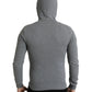 Dolce & Gabbana Chic Melange Grey Full-Zip Hooded Sweatshirt