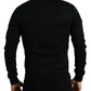 Dolce & Gabbana Elegant Full Zip Black Sweater