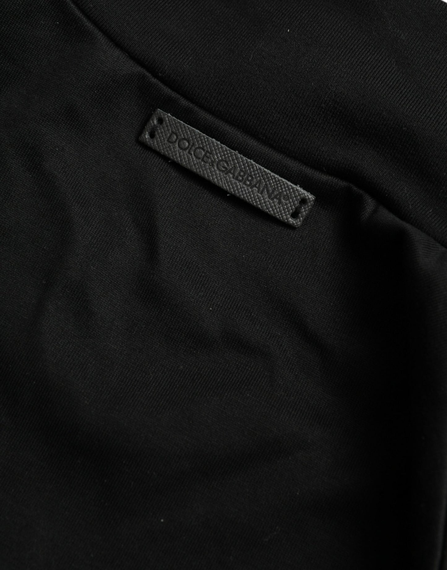 Dolce & Gabbana Elegant Full Zip Black Sweater