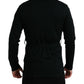 Dolce & Gabbana Elegant Black Cashmere Robe with Waist Belt