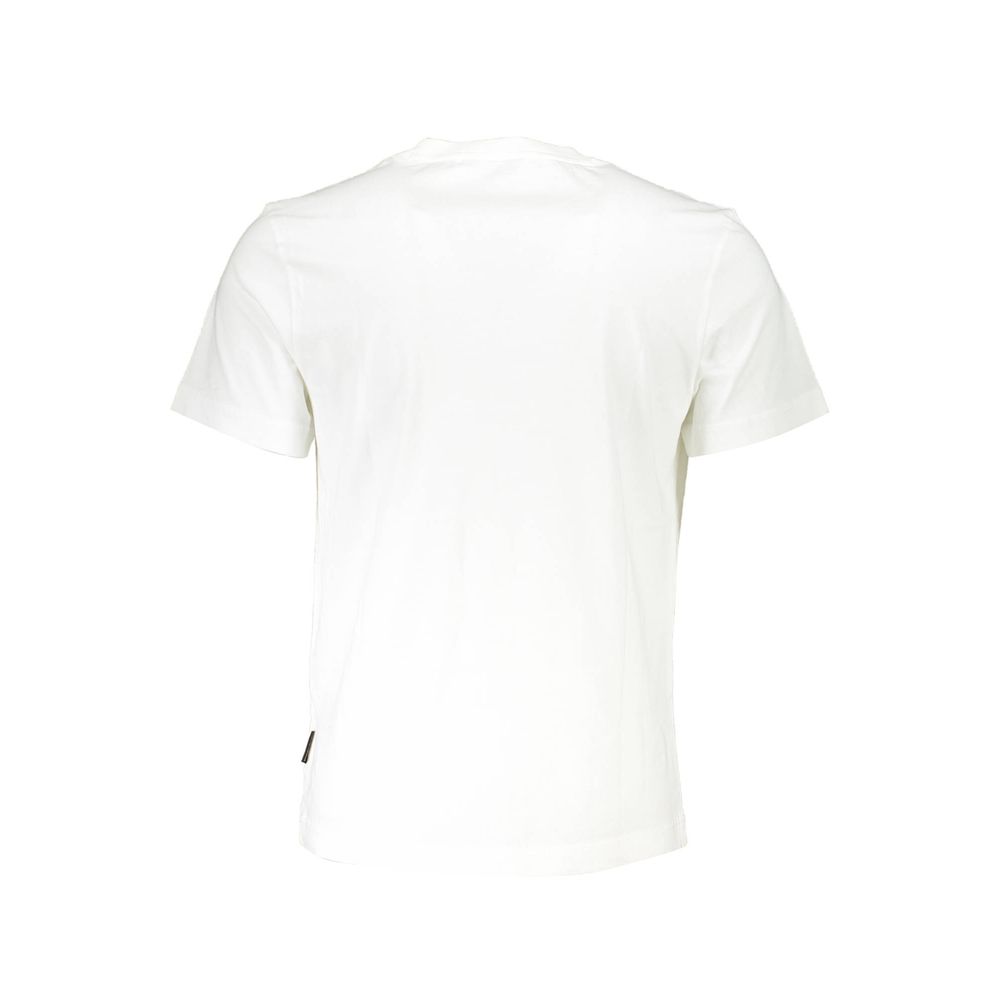 Napapijri White Cotton Men T-Shirt