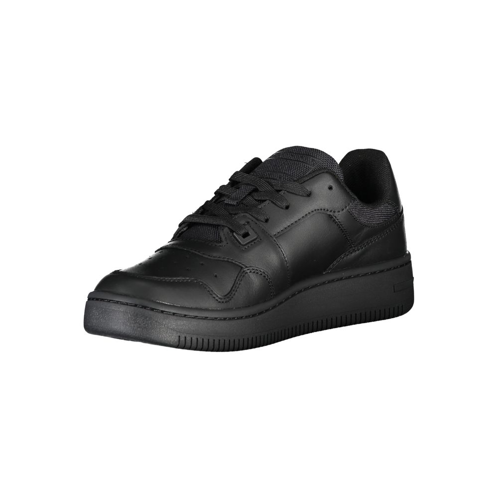 Tommy Hilfiger Chic Black Lace-Up Sneakers