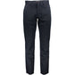 Tommy Hilfiger Chic Blue Embroidered Trousers with Stretch