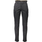 Napapijri Sleek Black Cotton Blend Trousers