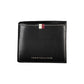 Tommy Hilfiger Elegant Black Leather Wallet with Contrast Stitching