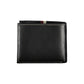 Tommy Hilfiger Elegant Black Leather Wallet with Contrast Stitching