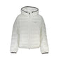 Tommy Hilfiger Elegant White Hooded Jacket with Contrast Details