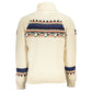 Napapijri Beige High Neck Sweater with Contrast Details