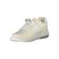 Tommy Hilfiger Chic White Lace-Up Sneakers with Contrast Details