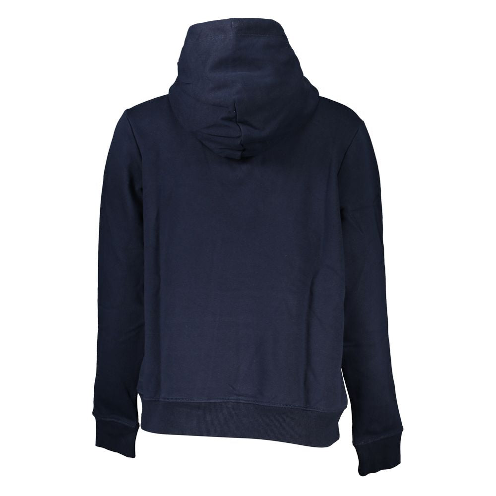 Tommy Hilfiger Chic Blue Hooded Sweatshirt with Embroidery Detail