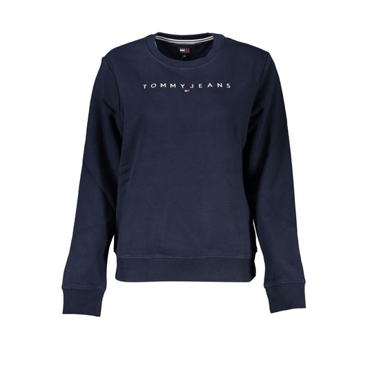 Tommy Hilfiger Chic Blue Logo Embroidered Fleece Sweatshirt