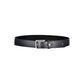 Tommy Hilfiger Elegant Blue Leather Belt with Metal Buckle