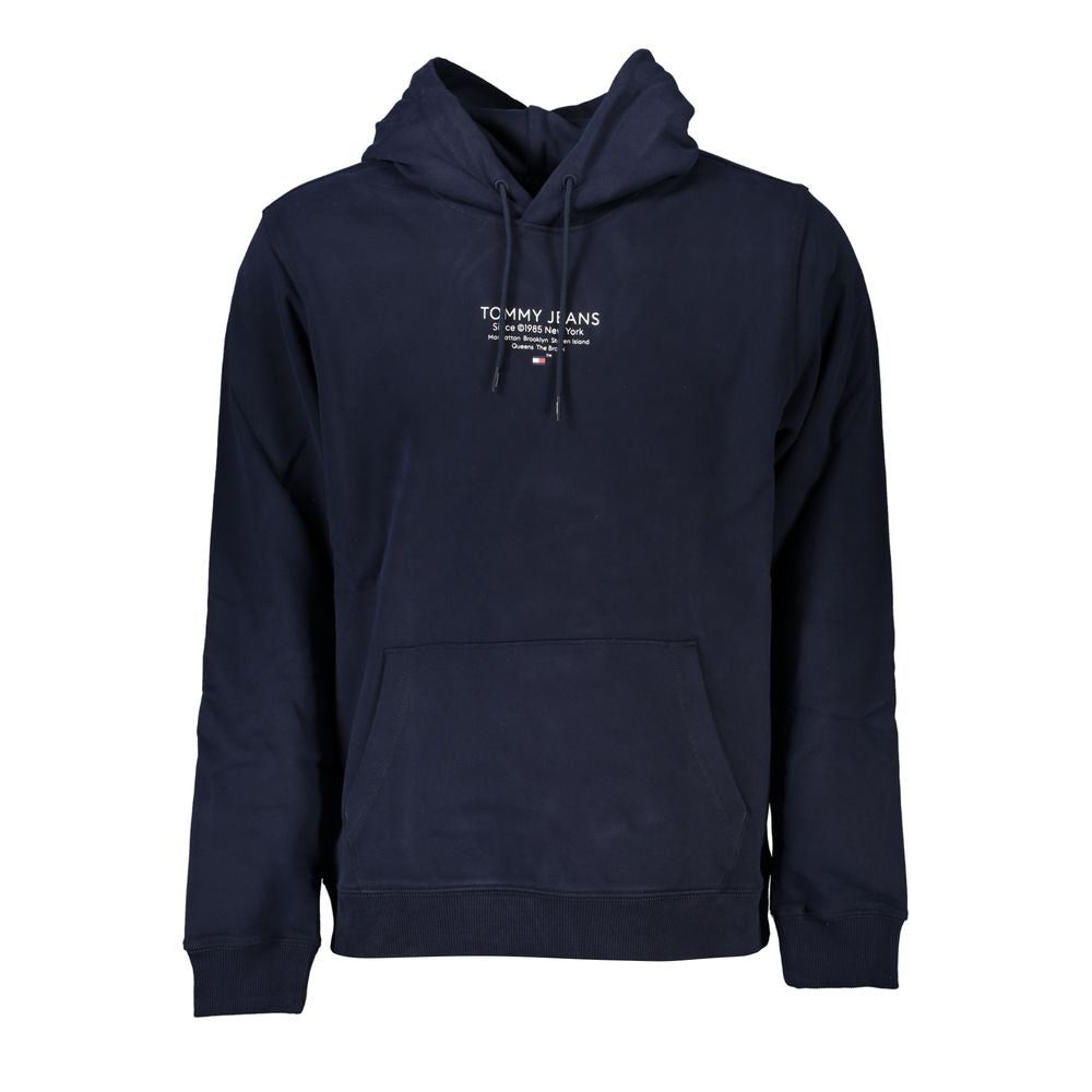 Tommy Hilfiger Chic Blue Hooded Sweatshirt with Logo Detail