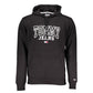 Tommy Hilfiger Sleek Black Cotton Hooded Sweatshirt