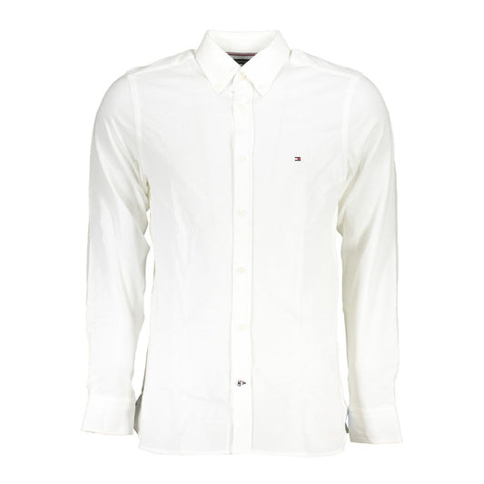 Tommy Hilfiger Elegant White Organic Cotton Shirt