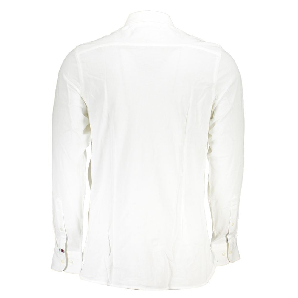 Tommy Hilfiger Elegant White Organic Cotton Shirt