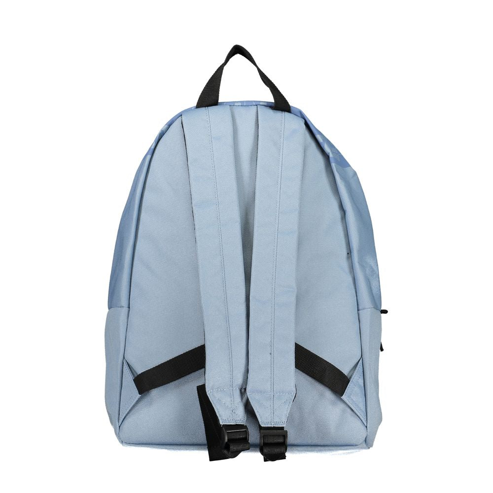 Napapijri Chic Light Blue Cotton Backpack with Logo Detail