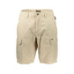 Napapijri Beige Embroidered Bermuda Shorts with Pockets