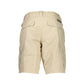 Napapijri Beige Embroidered Bermuda Shorts with Pockets