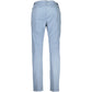 Napapijri Elegant Light Blue Stretch Cotton Trousers