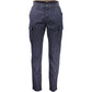 Napapijri Chic Blue Cotton Stretch Trousers