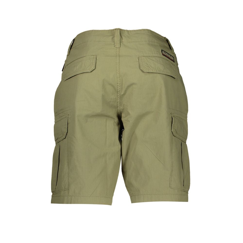 Napapijri Exquisite Green Cotton Bermuda Shorts