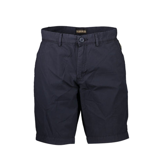 Napapijri Chic Blue Bermuda Shorts with Contrast Details