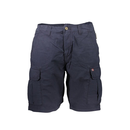 Napapijri Classic Blue Cotton Bermuda Shorts