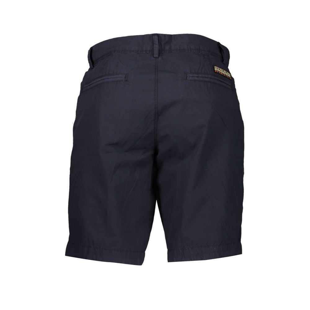 Napapijri Chic Blue Bermuda Shorts with Contrast Details