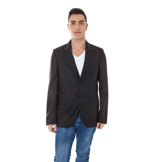 Calvin Klein Sleek Wool Blend Designer Jacket