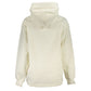 Calvin Klein Chic White Hooded Fleece Sweatshirt