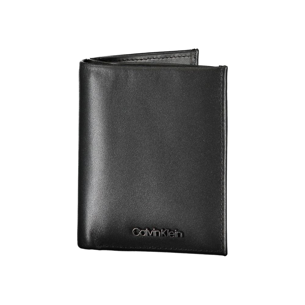 Calvin Klein Sleek Black Leather RFID Wallet