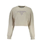 Calvin Klein Beige Crew Neck Fleece Sweatshirt