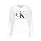 Calvin Klein Elegant Long Sleeve White Sweatshirt