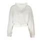 Calvin Klein Chic White Hooded Sweater with Logo Detail