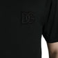 Dolce & Gabbana Elegant Black Cotton Crew Neck Tee