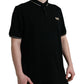 Dolce & Gabbana Elegant Black Cotton Polo Tee