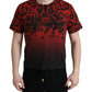 Dolce & Gabbana Red Leopard Print Crew Neck Tee