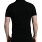 Dolce & Gabbana Elegant Black Cotton Polo Shirt