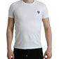 Dolce & Gabbana Elegant Crew Neck Tee with Emblematic Crest