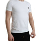 Dolce & Gabbana Elegant Crew Neck Tee with Emblematic Crest